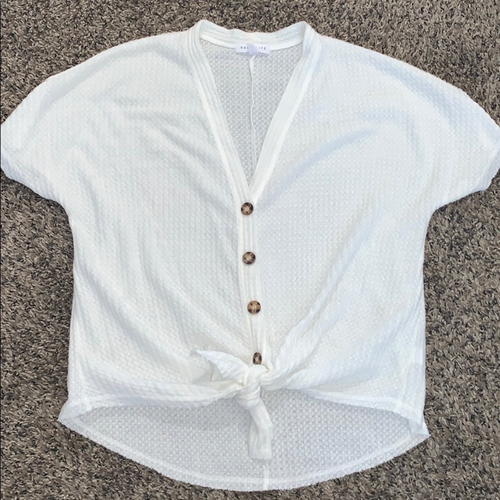 Socialite waffle shirt
